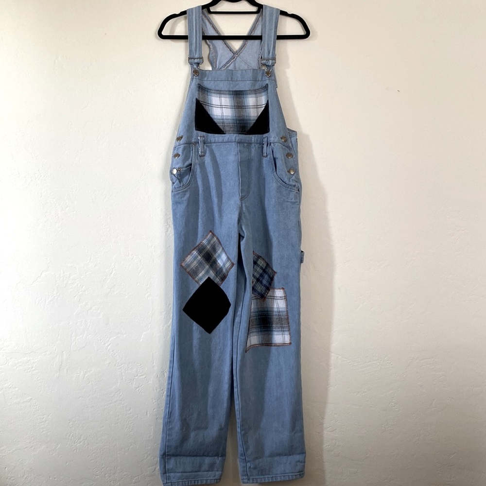 Cotton Express Patchwork Overalls